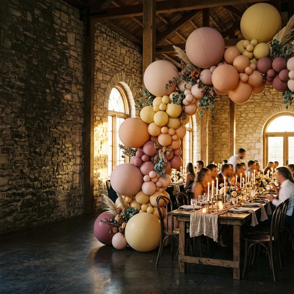 Conceptual balloon decor for balloon decor